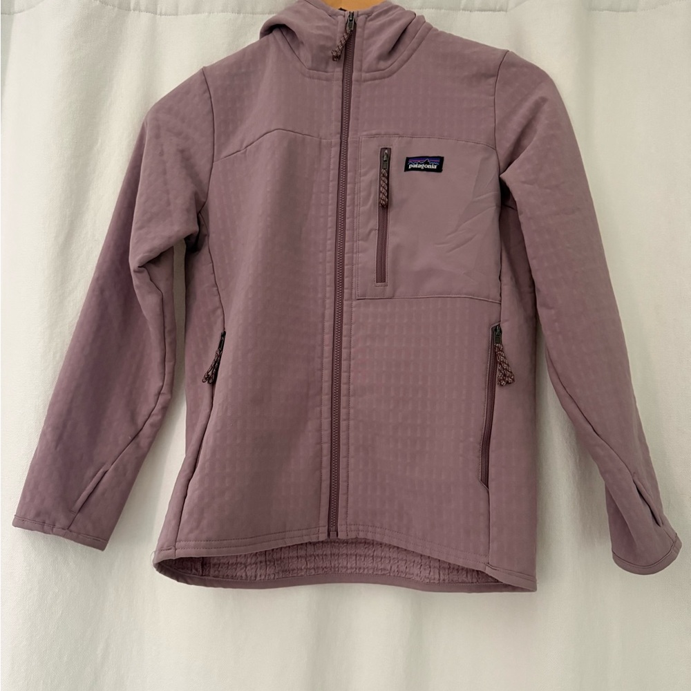 Patagonia Kids' R2® TechFace Hoody- Purple M/10